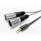 Vivolink 3.5MM CABLE to 2 x XLR male 5m